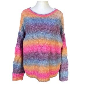 Entro Rainbow Knit Sweater